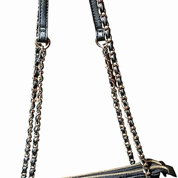 BLACK SHOULDER STRAP HANDBAG - Picture 2 of 6